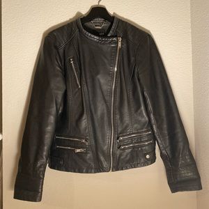 🍂 a.n.a black leather jacket